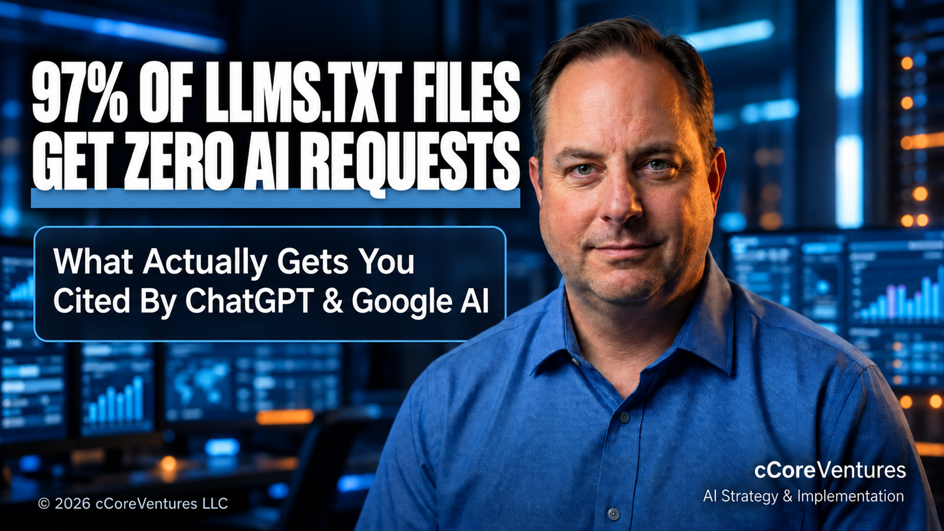 llms.txt Won't Get You Cited by ChatGPT — Here's What Actually Will